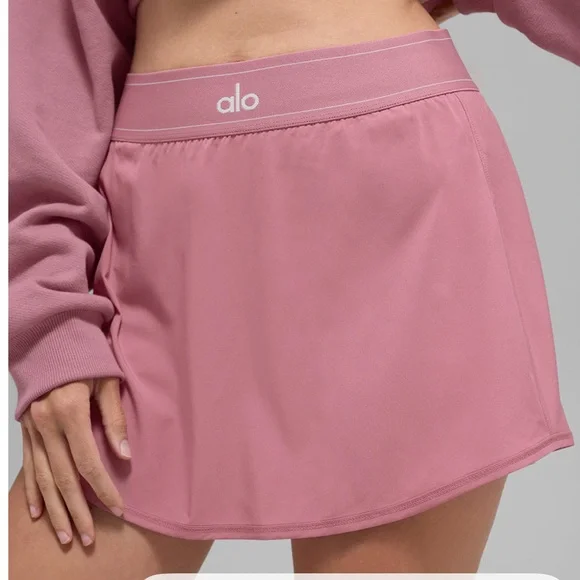 NWT AUTHENTIC ALO YOGA PINK WILD ROSE MATCH POINT SKIRT SAME DAY SHIP LAST ONE - Picture 4 of 10